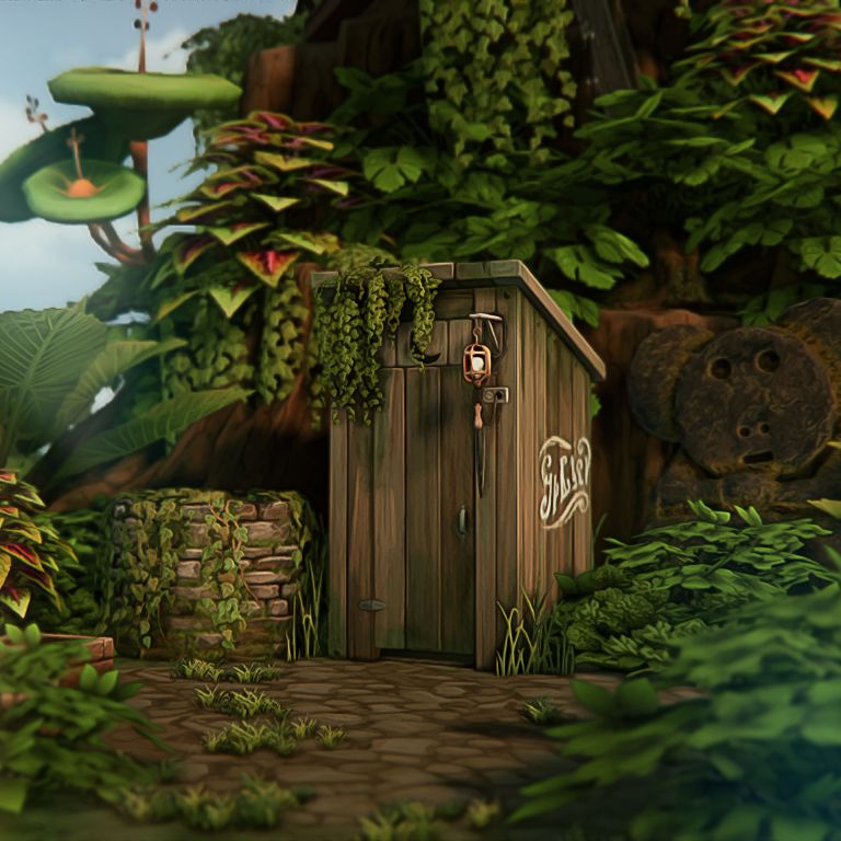 "The Wooden Throne" (the outhouse) is one of the Nature’s Calling rewards, unlockable upon completing the quest.
