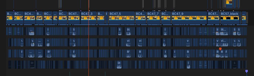 editing timeline for the book club episode "Little Old Twins"