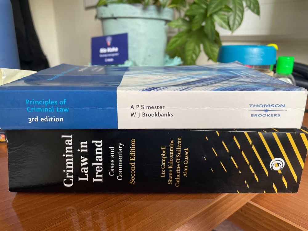 Various criminal law texts