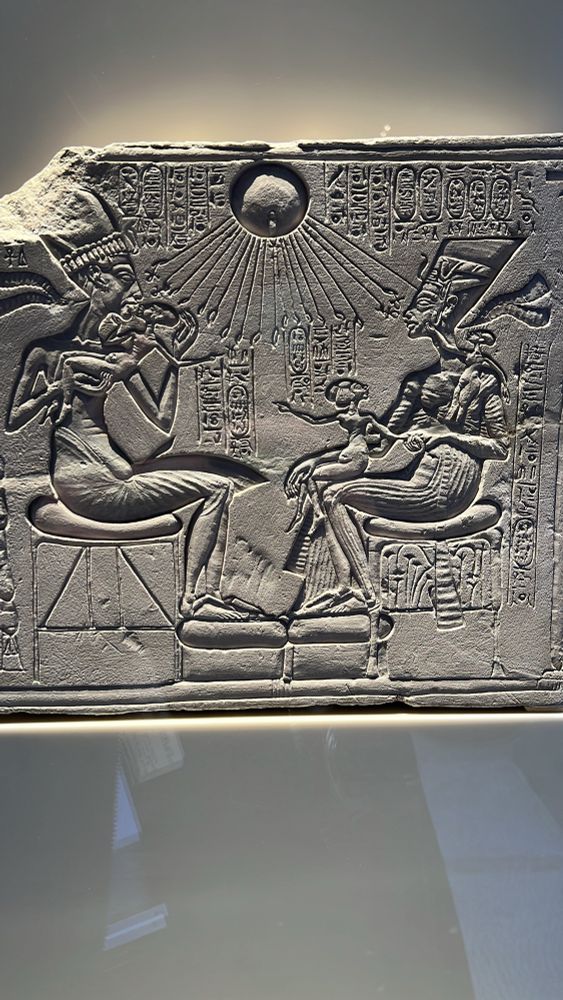 Egyptian mural with gods