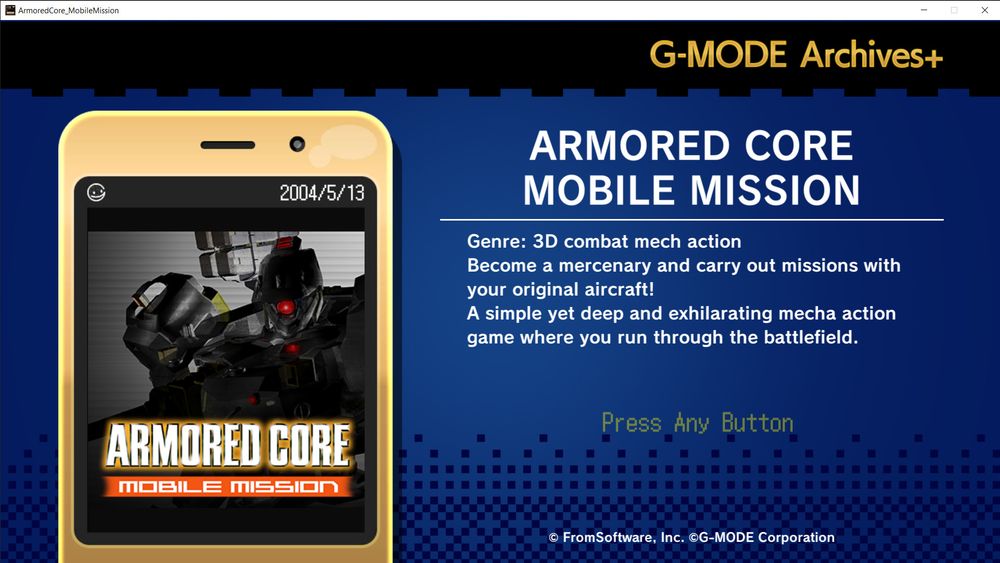 Main menu in placeholder machine-translated English