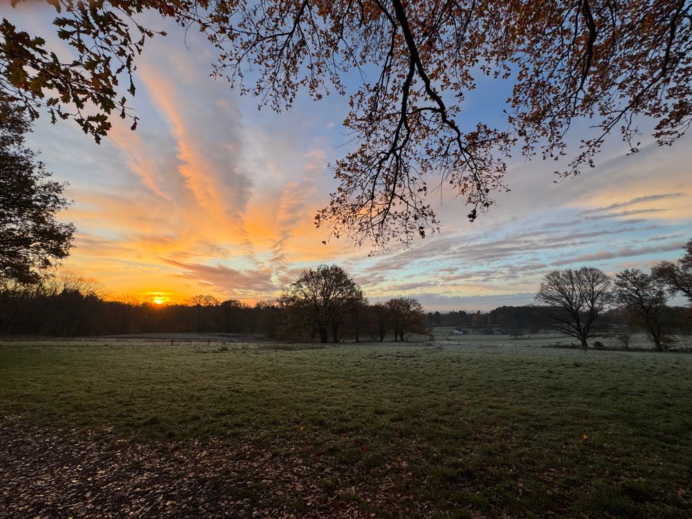 Zonsopkomst in Park Klarenbeek met fantastische wolken