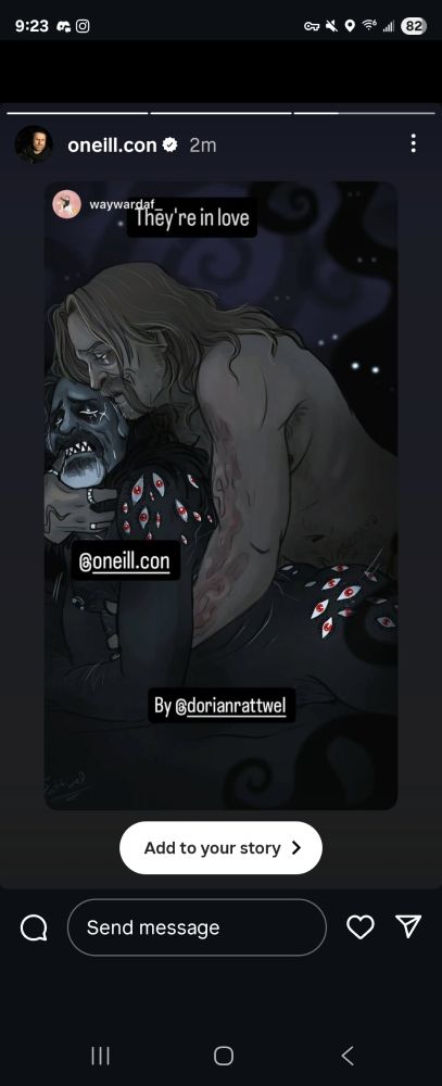 Screenshot of Con sharing Dorians art