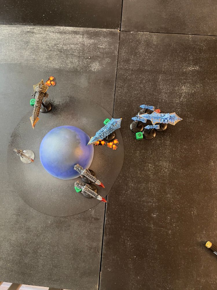 While the imperial forces round the planet, while the chaos go over the top. 