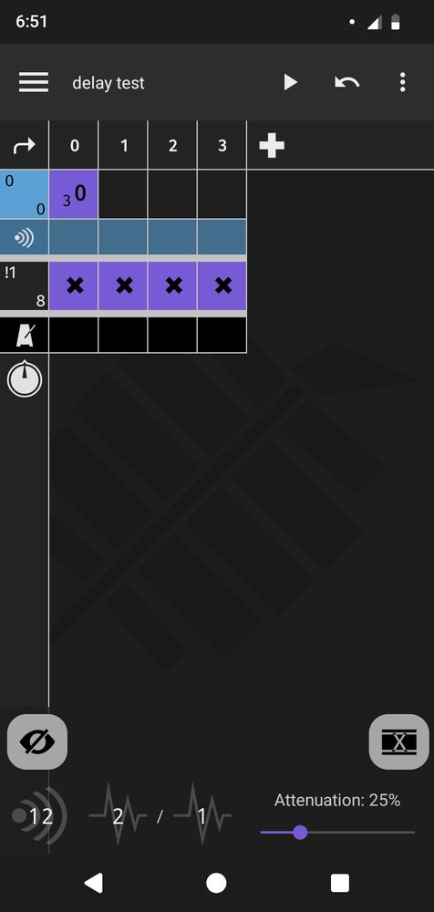screenshot of the  latest working build of Pagan Music sequencer