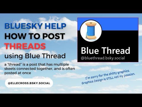 How to post THREADS in Bluesky