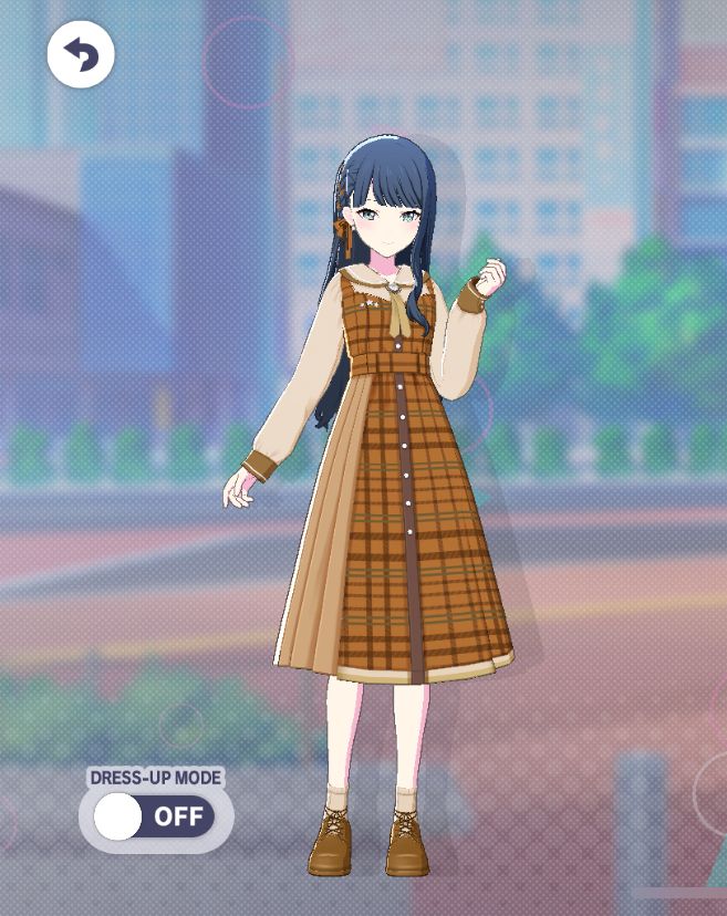 Screencap of Ichika’s model with her limited costume and hairstyle