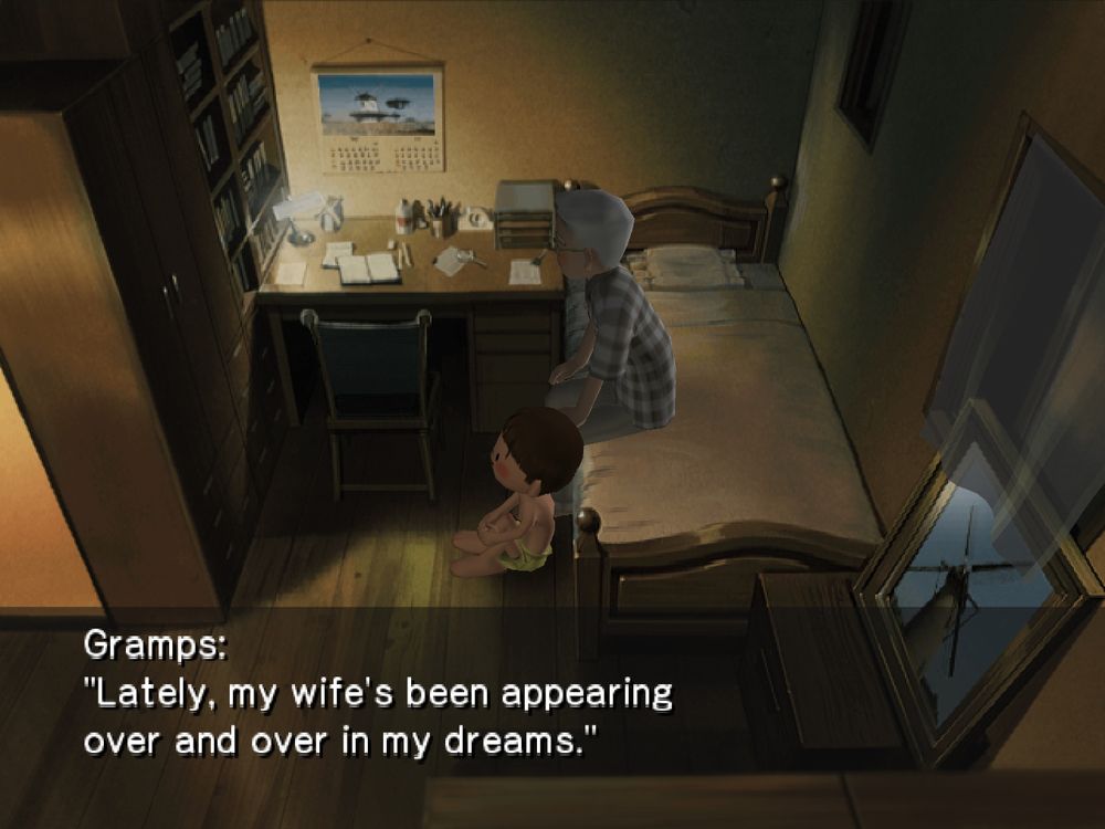 Boku talks to Gramps who tells him 