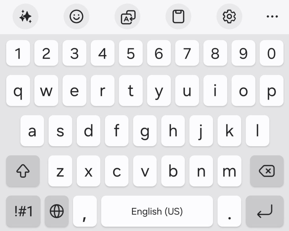 A virtual qwerty keyboard on mobile