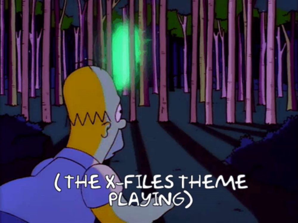 The Simpsons X Files GIF
