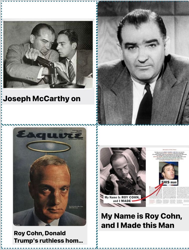 1950s were scary times with the likes of Joseph McCarty & his witch trials, spurred on with side kick Roy Cohn
