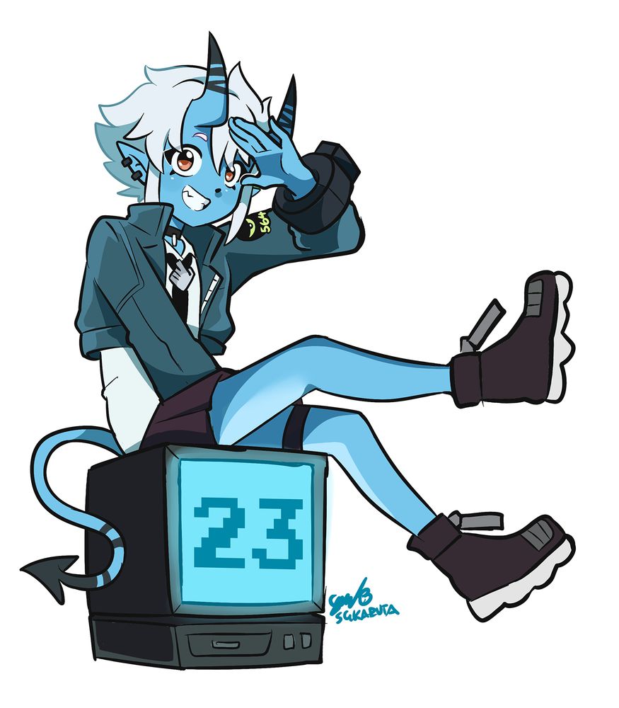 Fanart I did of Soukaku from 'Zenless Zone Zero' to commemorate the character's birthday. 