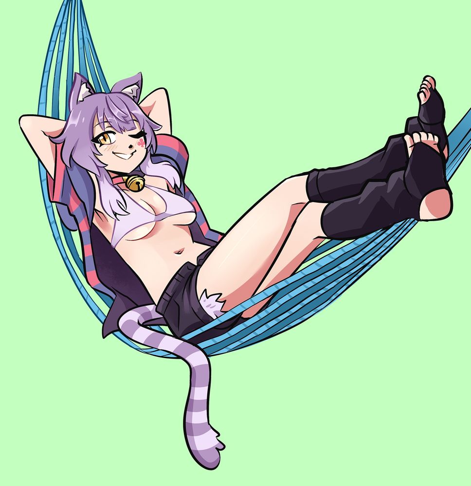 Drawing of Danny Pheonix's OC Cheshire!