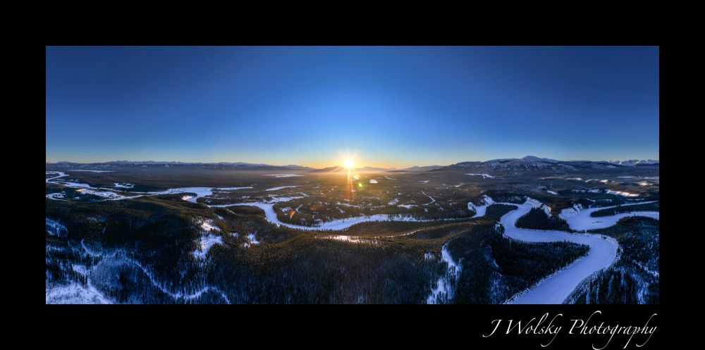 Sunrise over the Takhini River, Yukon 