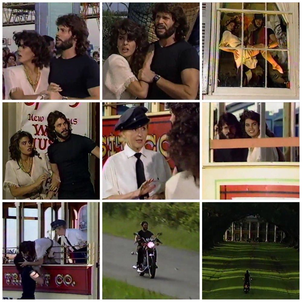 Bo and Hope are chased through the streets of New Orleans on NBC soap opera Days of our Lives 