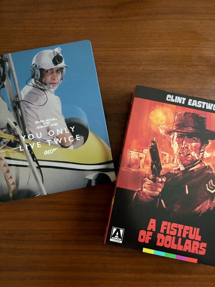 4K discs of You Only Live Twice and A Fistful of Dollars