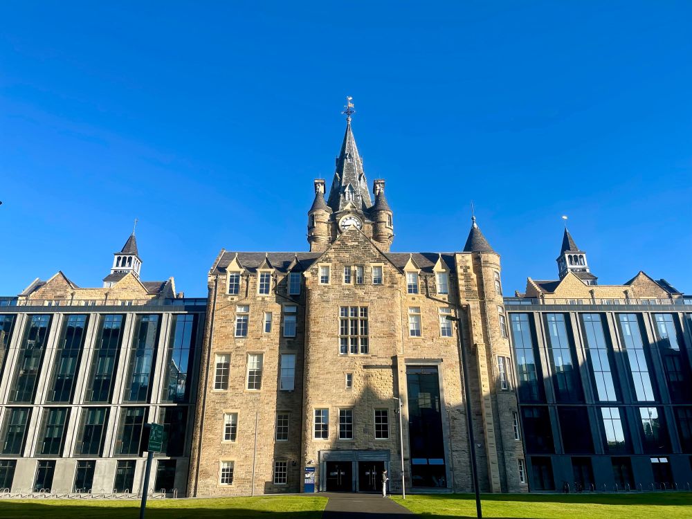 Photograph of the Edinburgh Futures Institute on a sunny day.