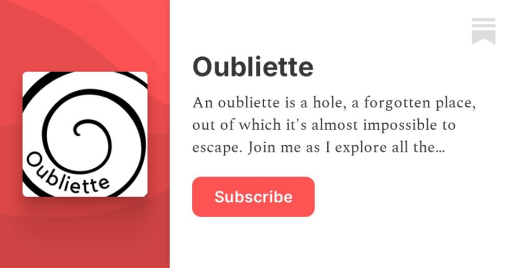 Oubliette | Elizabeth Gonzalez James | Substack