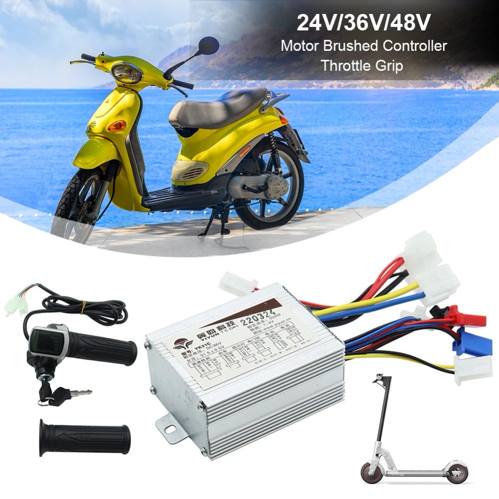 Electric Bike Controller Bicycle Scooter Accessories Throttle Twist Grips   Motor 24V 36V 48V 250W 350W 500W Brushed Controller