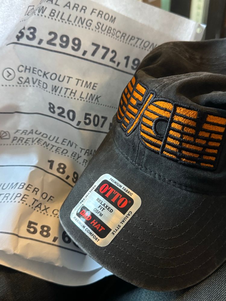 Stripe Black Friday / Cyber Monday cap.