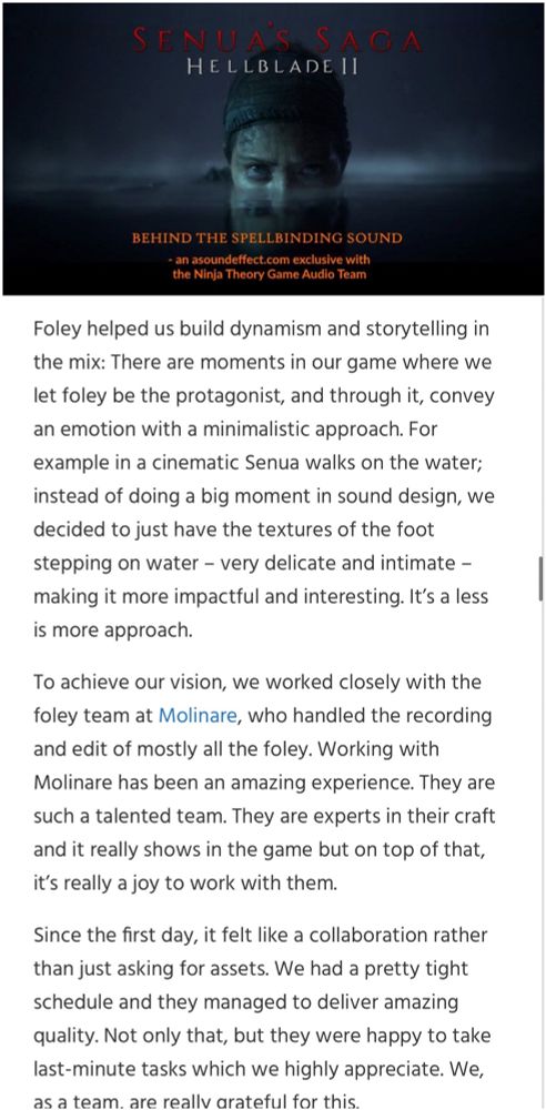 #foley #Hellblade2