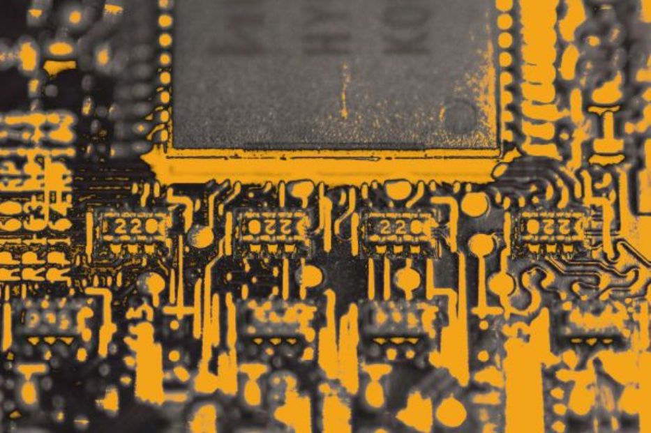 Decorative image of circuit board