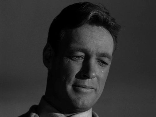 Actor Russell Johnson in the Twilight Zone episode "Execution"