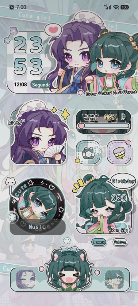 Tela de bloqueio com o tema de "Diários de Uma Apotecária"