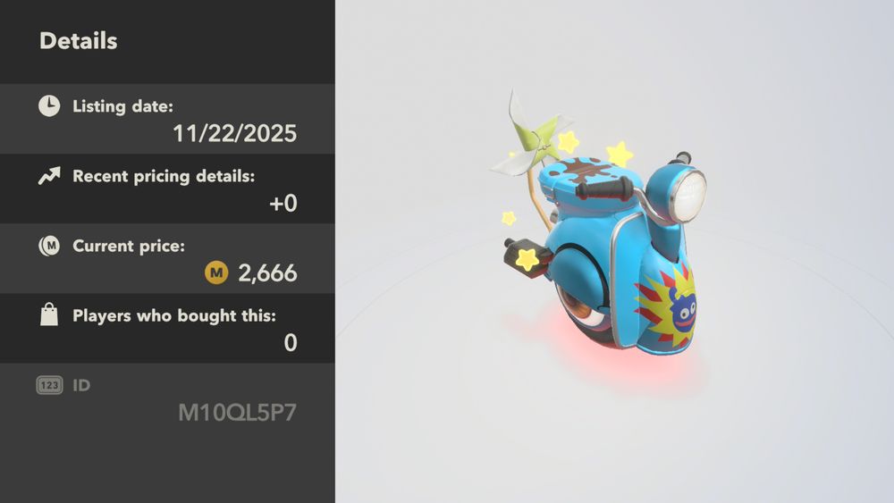 my custom gooeybomb wheelie scooter in kirby air riders