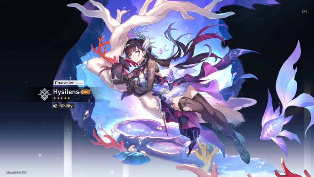 Successful banner pull for Hysilens (Honkai: Star Rail).