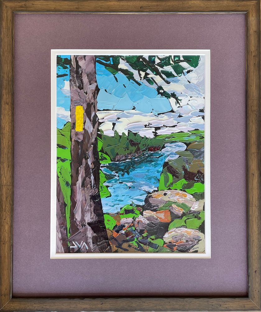 Painting of the St. Croix River Gorge. 