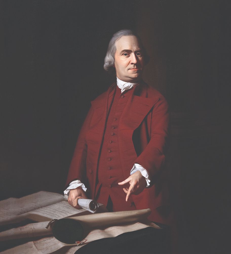 John Singleton Copley's portrait of Samuel Adams, who doesn't look like Paul Revere