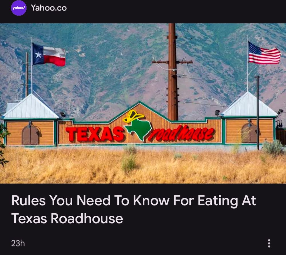 article: rules you need to know for eating at texas Roadhouse 