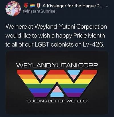 Corporate Pride post from W-Y, a company that definitely cares about its employees’ welfare 