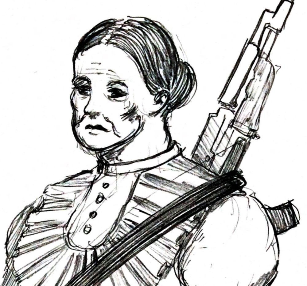 A CULTIST of the RED PATH, once just an ordinary person. Now, a ruthless fanatic who would sacrifice her own children to the bell.