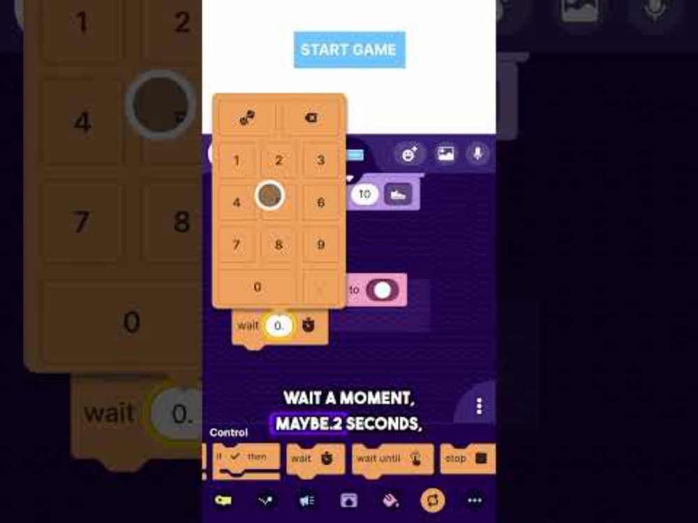 How to make an animated button | OctoStudio #games #gamedesign #coding