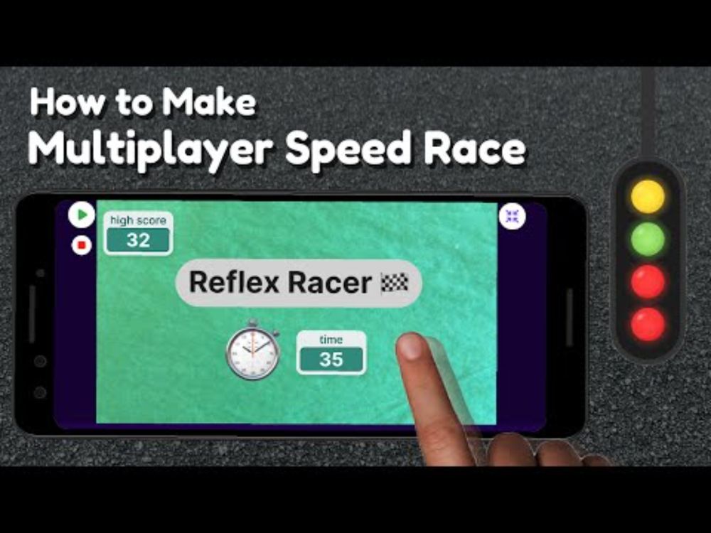 How to Make a Multiplayer Speed Race on the Phone | OctoStudio Animated
