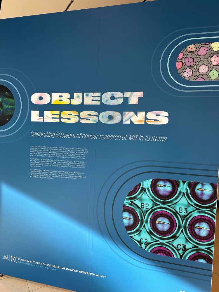 2024 marks 50 years of MIT’s cancer center. The objects in this exhibition, titled “Object Lessons”, represent the people, science, and culture that together contributed to the past 50 years of cancer research at MIT. 