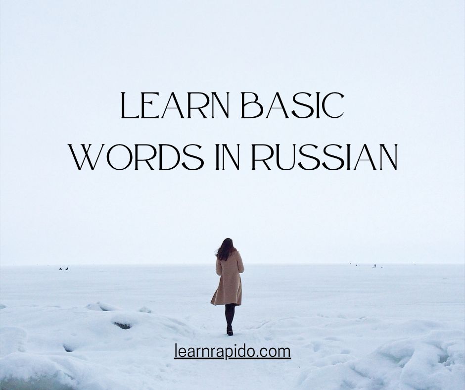 Image invite to learn basic Russian words with a chat web app - LearnRapido.com