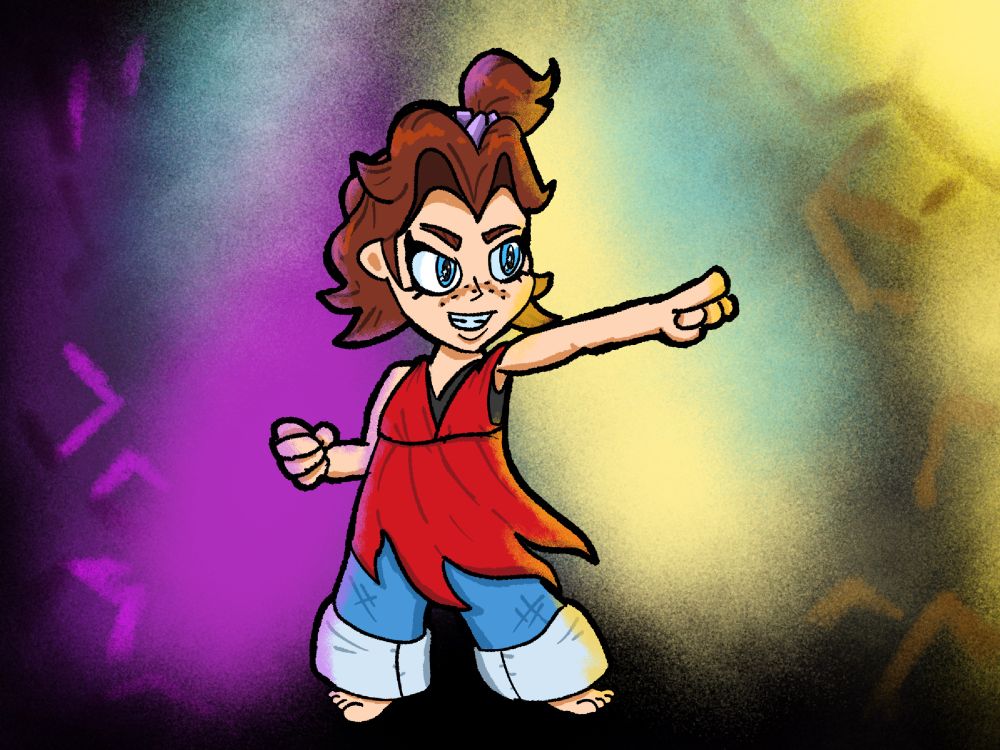 Art of Just Pauline from Bananza in her default attire.