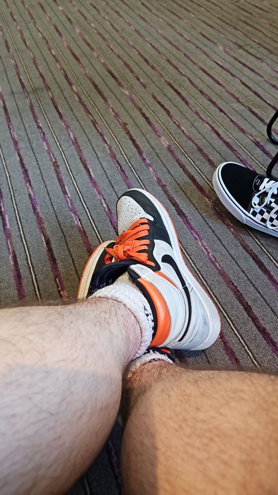 Really love my Nikes wish I had some trainers to worship and lick or  a slut mine 😇