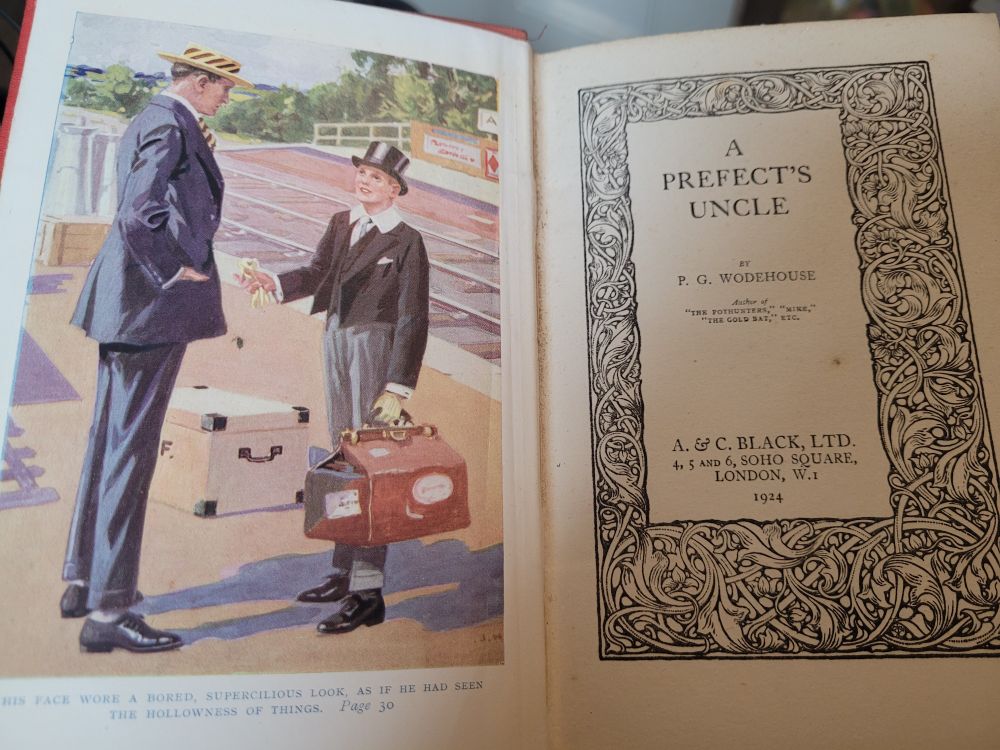 The gloriously illustrated A Prefect's Uncle by PG Wodehouse 