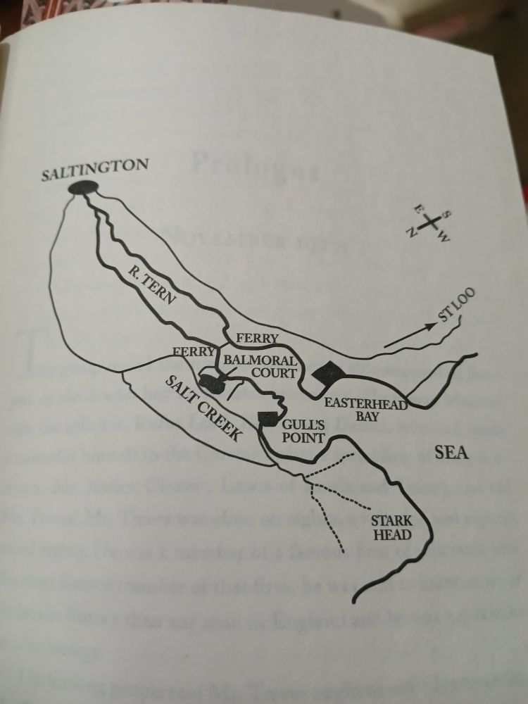 Map in the book Towards Zero by Agatha Christie
