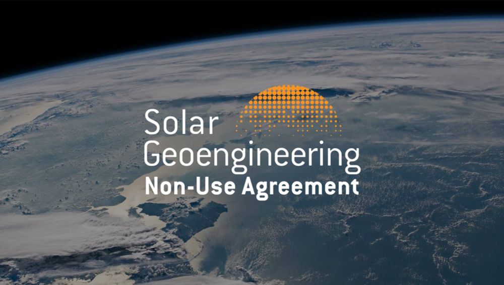 Open Letter - Solar Geoengineering Non-Use Agreement