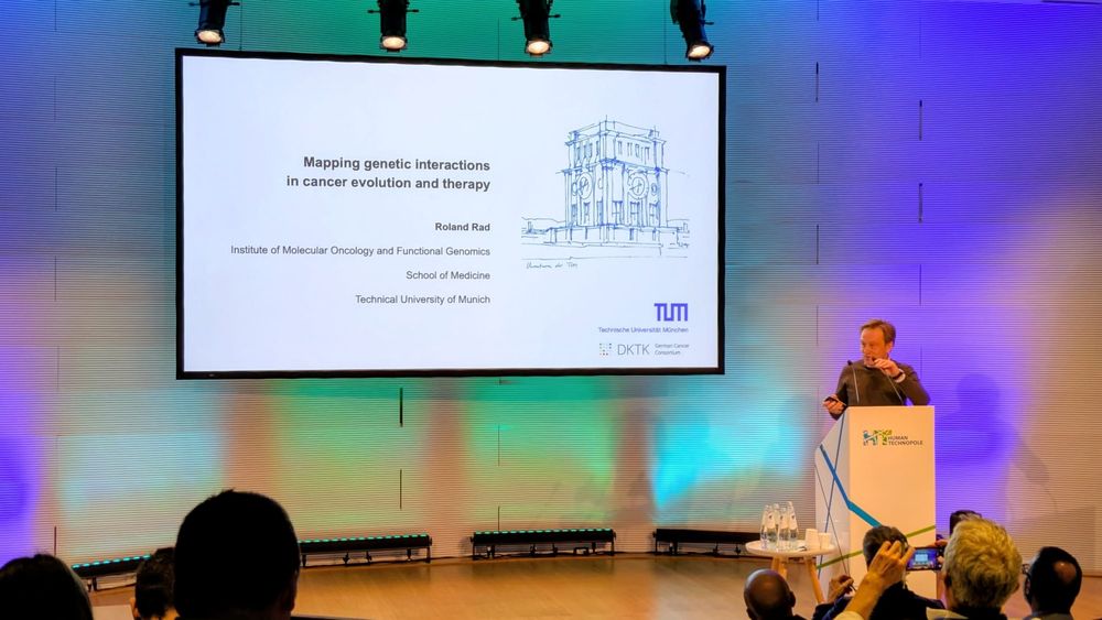 Roland Rad gives the final talk of the second session of the 2nd European Cancer Dependency Map Symposium