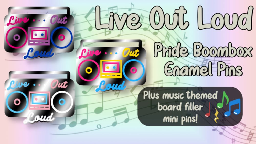 Get Ready for Live Out Loud | Enamel Pin | Pride Collection