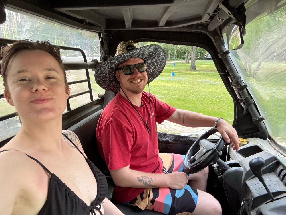 On a side by side with my fiance 