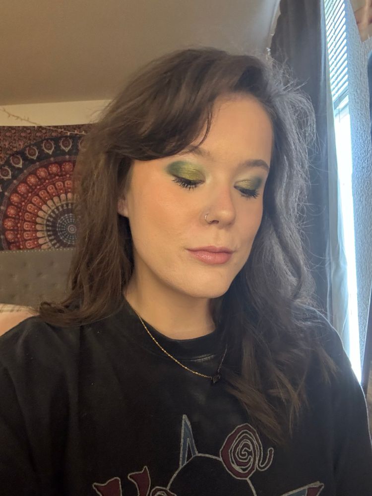Selfie of me after doing makeup
