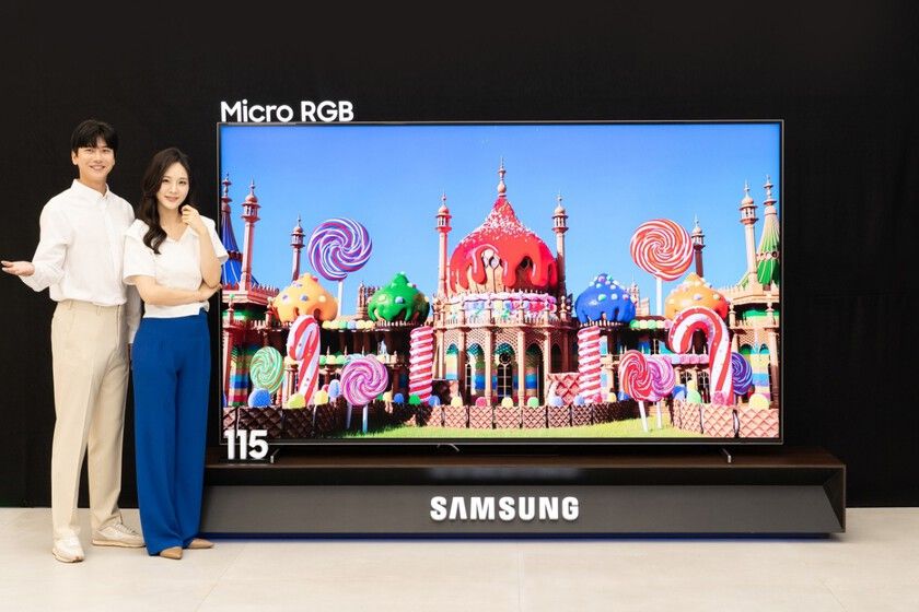 Samsung ha lanzado su primer televisor Micro RGB: una enorme pantalla de 115" que pondrá en aprietos a los miniLED y OLED actuales 