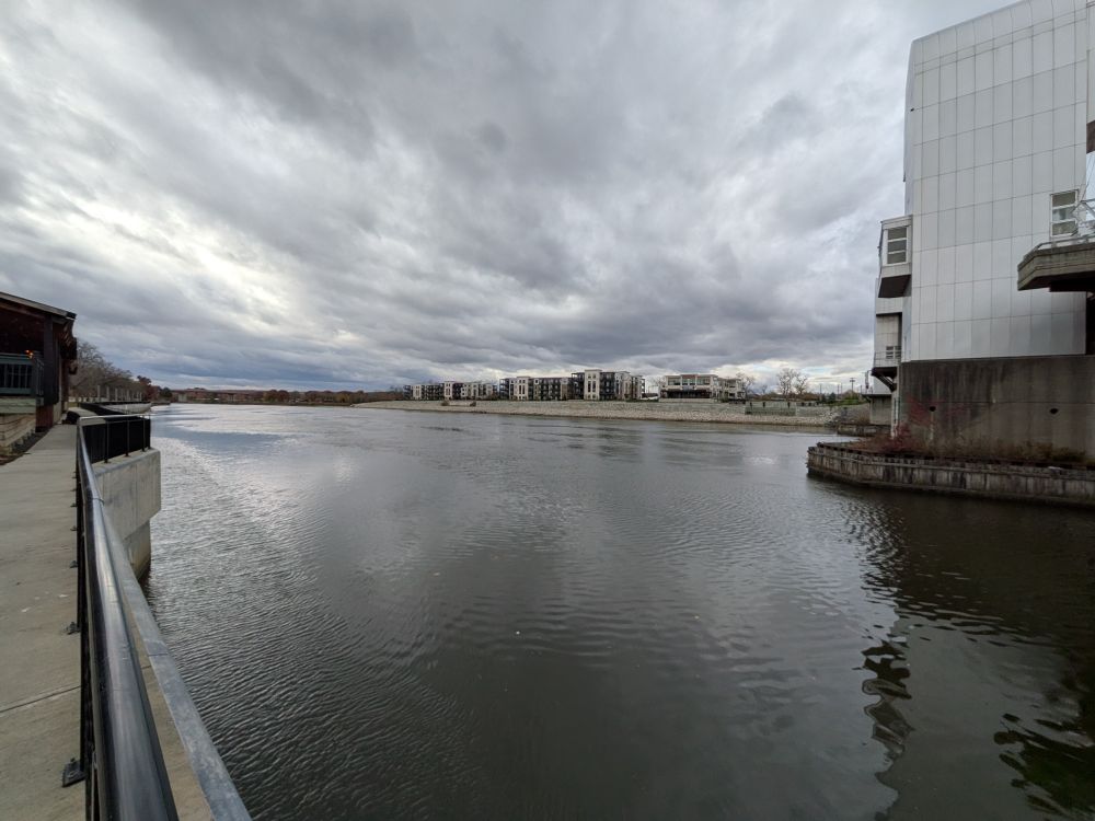 Hudson River reflective clouds
